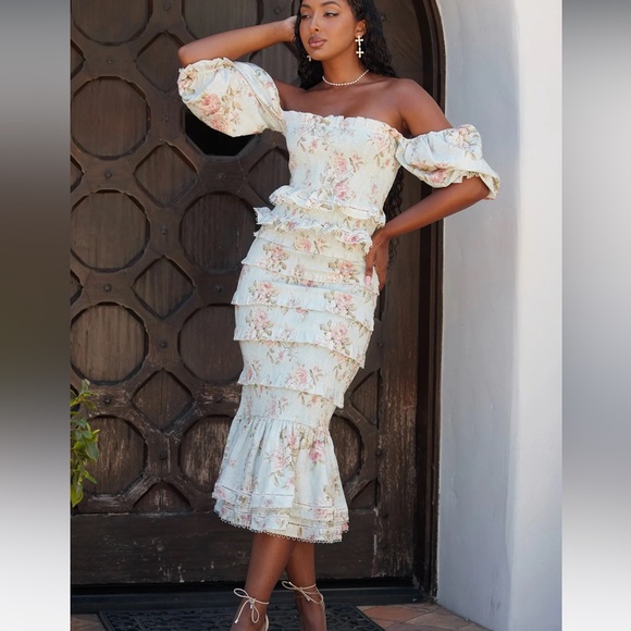 V. Chapman The Linnea Skirt in Tapestry Rose & The Leilani Top in Tapestry Rose - Picture 1 of 16